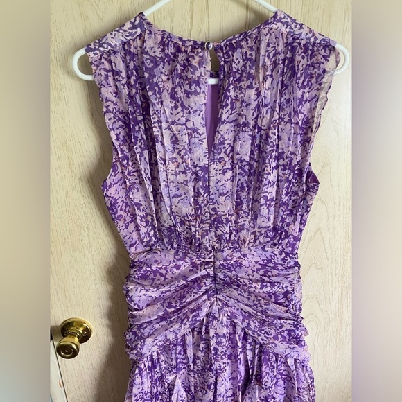 Jardin Vue Organza Purple Ruffle Dress NWT Sz M - Picture 6 of 14